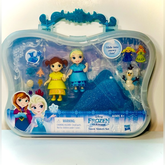 Disney Frozen Little Kingdom Snow Sisters Mini Doll Playset - Picture 5 of 5